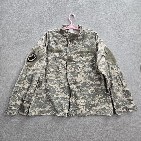 U.S. Army Other - US ARMY Men Jacket XL Green Camouflage Coat Ripstop Full Zip Long Sleeve Logo